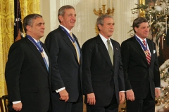 Receiving the Presidential Medal of Freedom