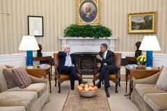 President Barack Obama meets with Sen. John McCain of Arizona in the Oval Office, Feb. 2, 2011. (Official White House Photo by Pete Souza)